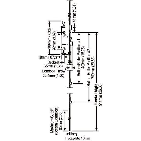 Strybuc Manual 4 Roller Lock Ext 850-8778891